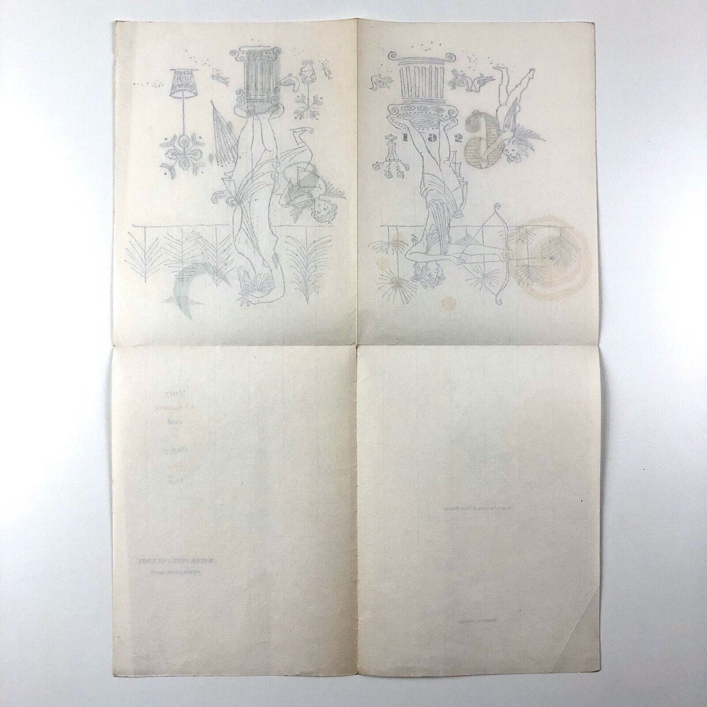 Christmas card / leaflet – Bauer Type Foundry Frankfurt-Main | Dorit Winzens, 1959