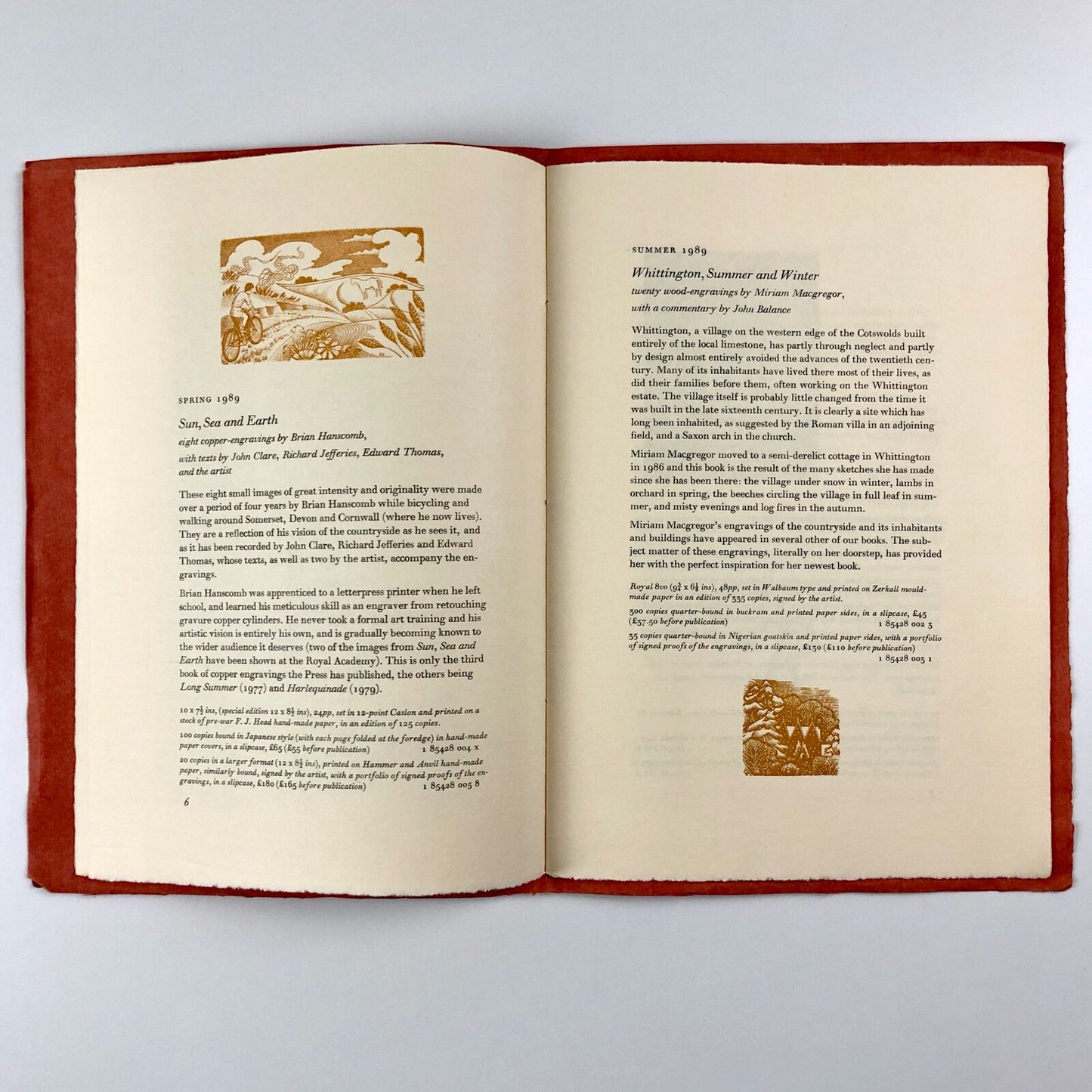 Books Coming From The Whittington Press: 1988, 1989, 1990 prospectus