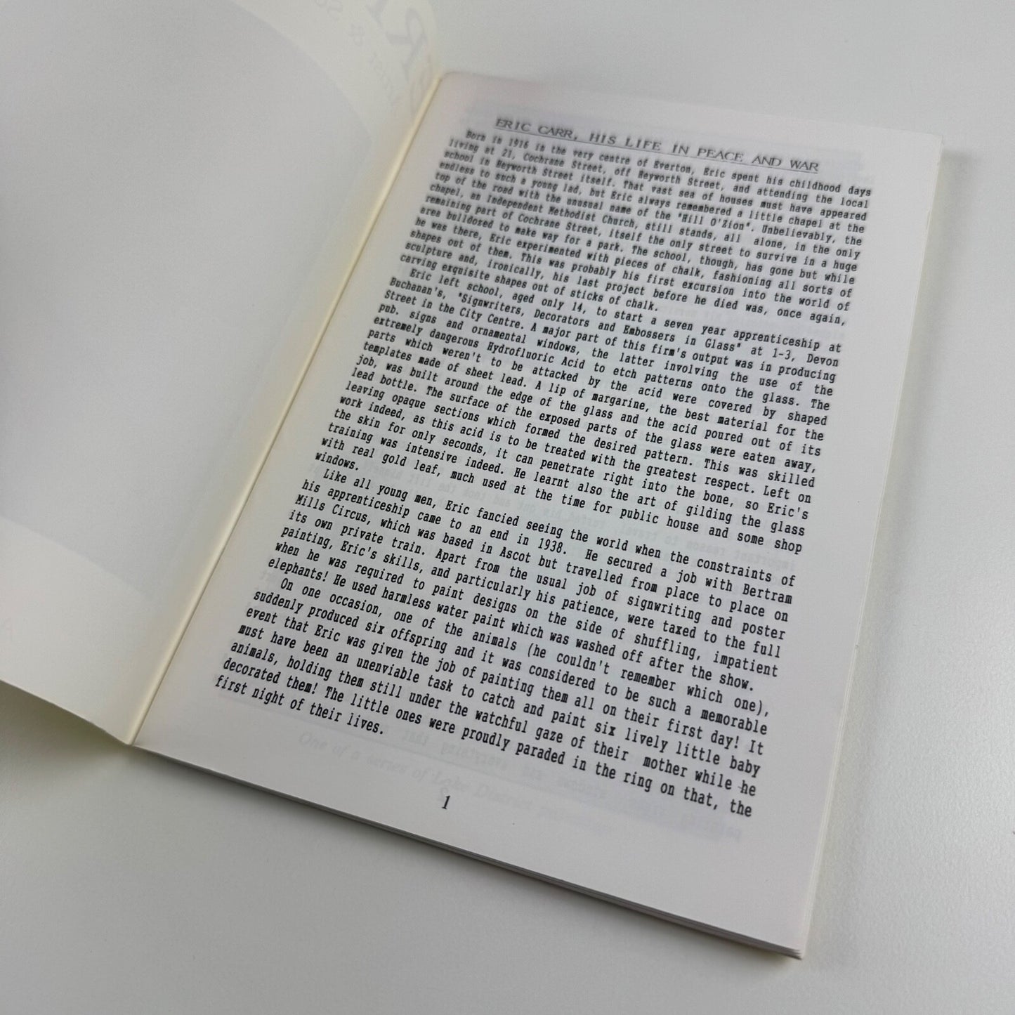 Eric Carr Artist & Sculptor of Liverpool by Andrew F. Richardson | West Derby Publishing, undated