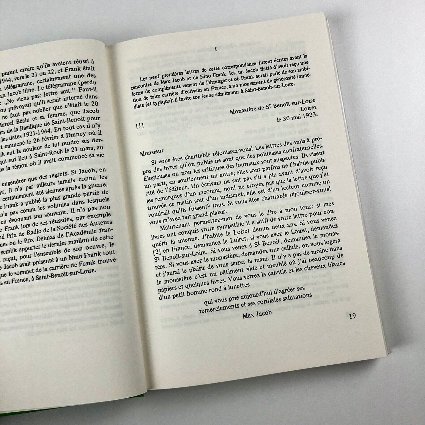 Max Jacob Lettres à Nino Frank by Anne S. Kimball | Peter Lang 1989