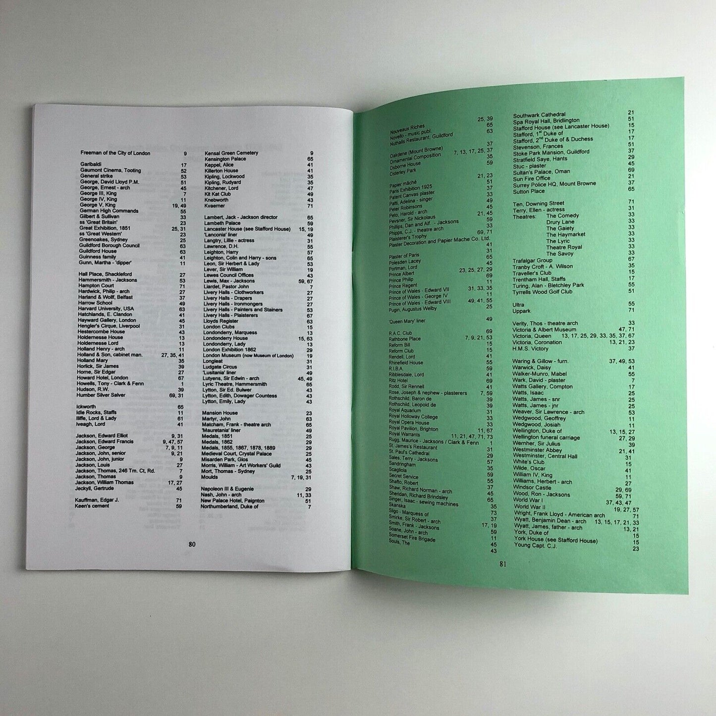 The Ornamental Jacksons. A Brief History of George Jackson & Sons Limited. Ornamental Composition Manufacturers by Marion R. May | Self-published, 2001