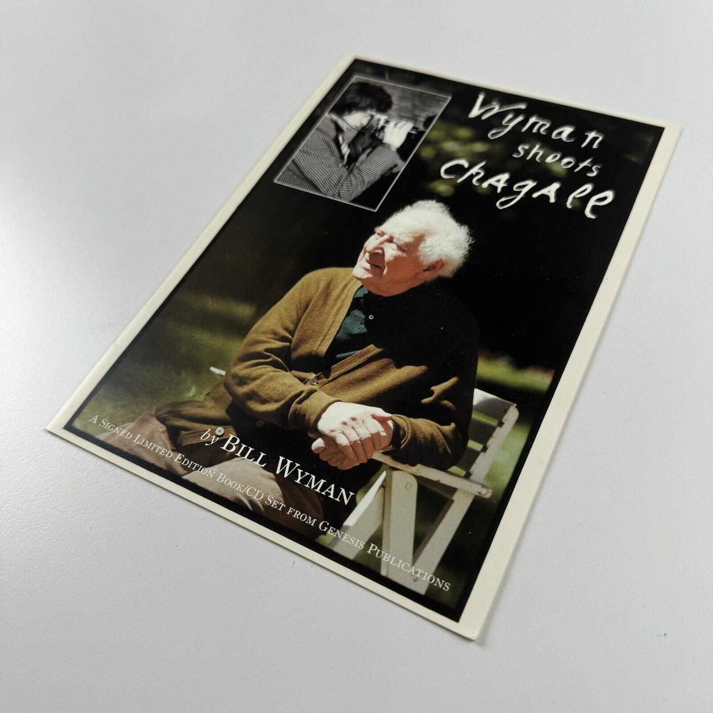 Promotional flyer for 'Wyman shoots Chagall' | Bill Wyman | Marc Chagall
