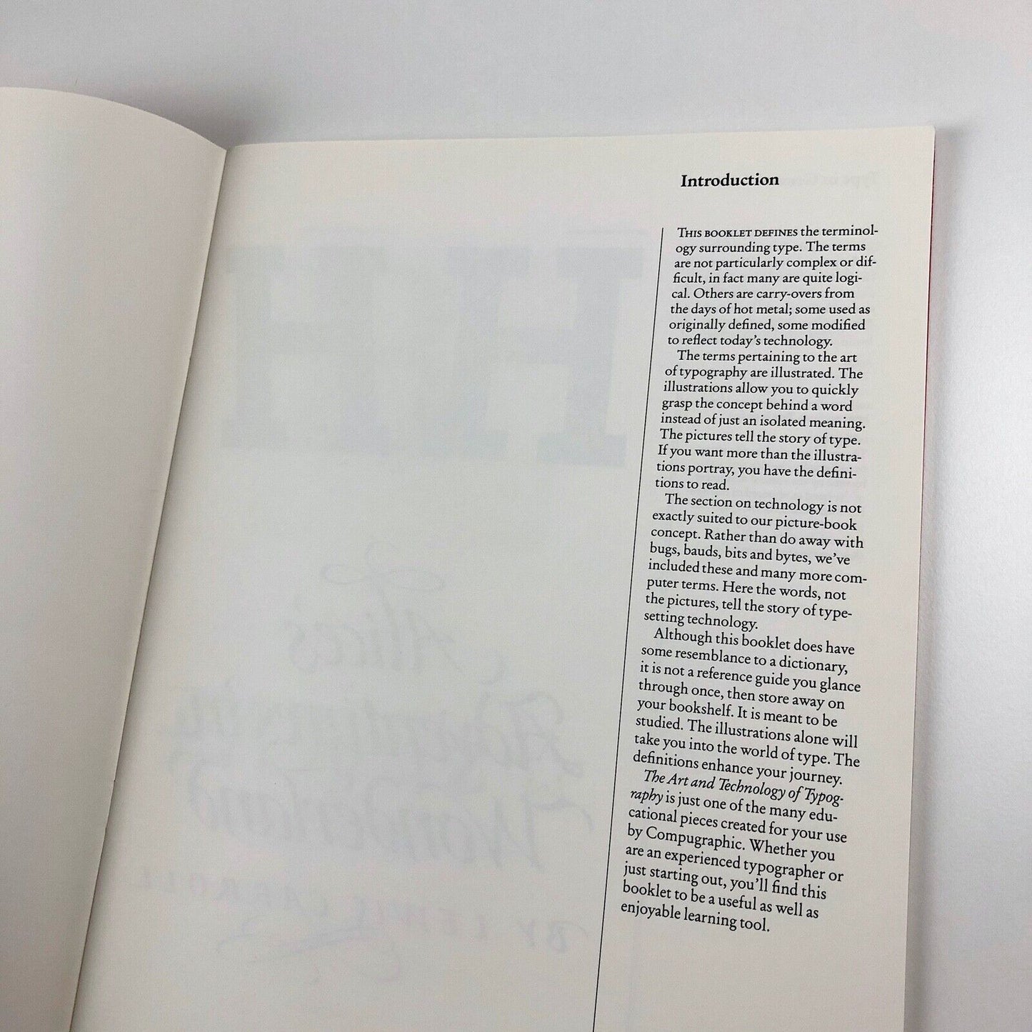 The Art & Technology of Typography | Compugraphic Corporation, 1988
