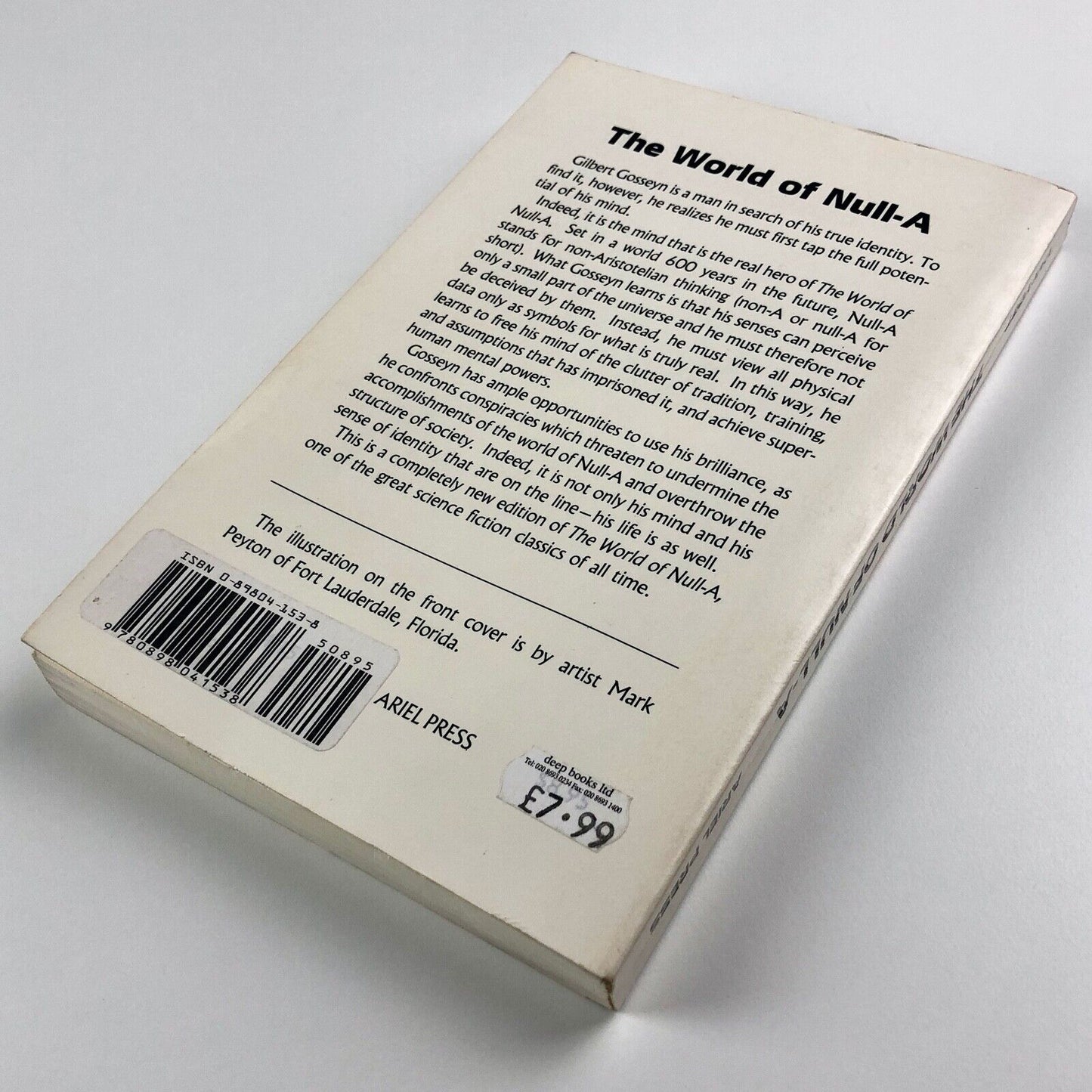 The World of Null-A by A. E. van Vogt | Vintage paperback | Ariel Press, 1970