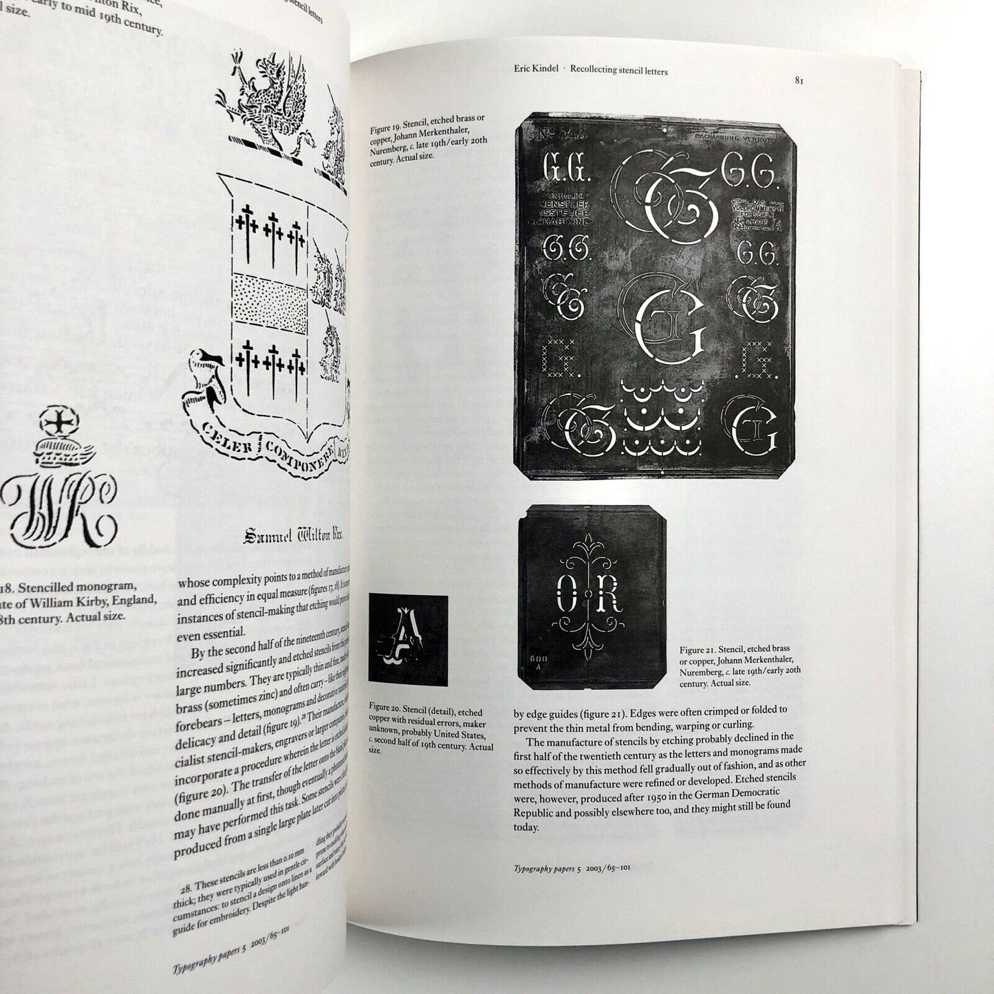 Typography Papers 5 | University of Reading, 2003 | Editor Paul Stiff