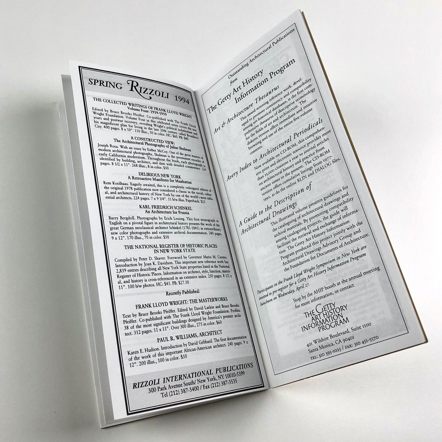 SAH – Society of Architectural Historians | 47th Annual Meeting leaflet, 1994