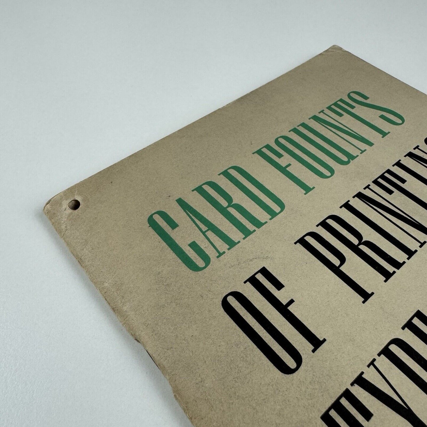 Card Founts of Printing Types from Stephenson Blake | Type specimen booklet