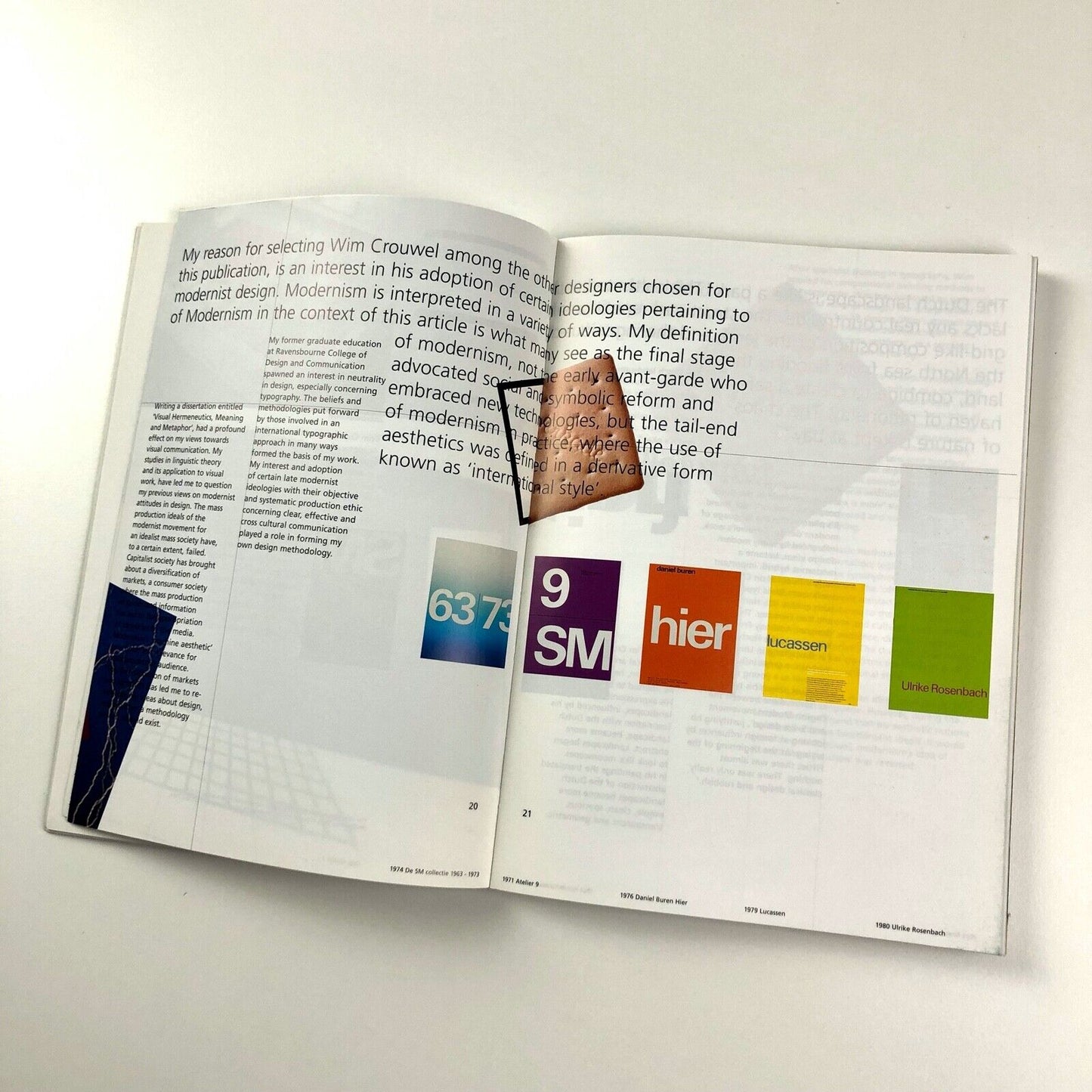 View to the future. Graphic design to-day and tomorrow | Jan van Eyck Akademie, Maastricht, 1997