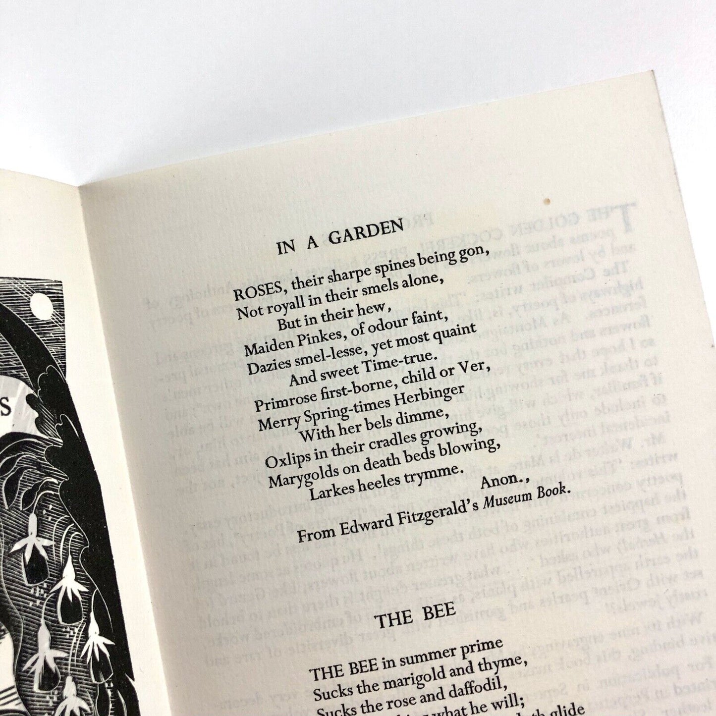 Golden Cockerel Press | 'Here's Flowers' by Joan Rutter prospectus, 1937 | Wood engravings by John O'Connor
