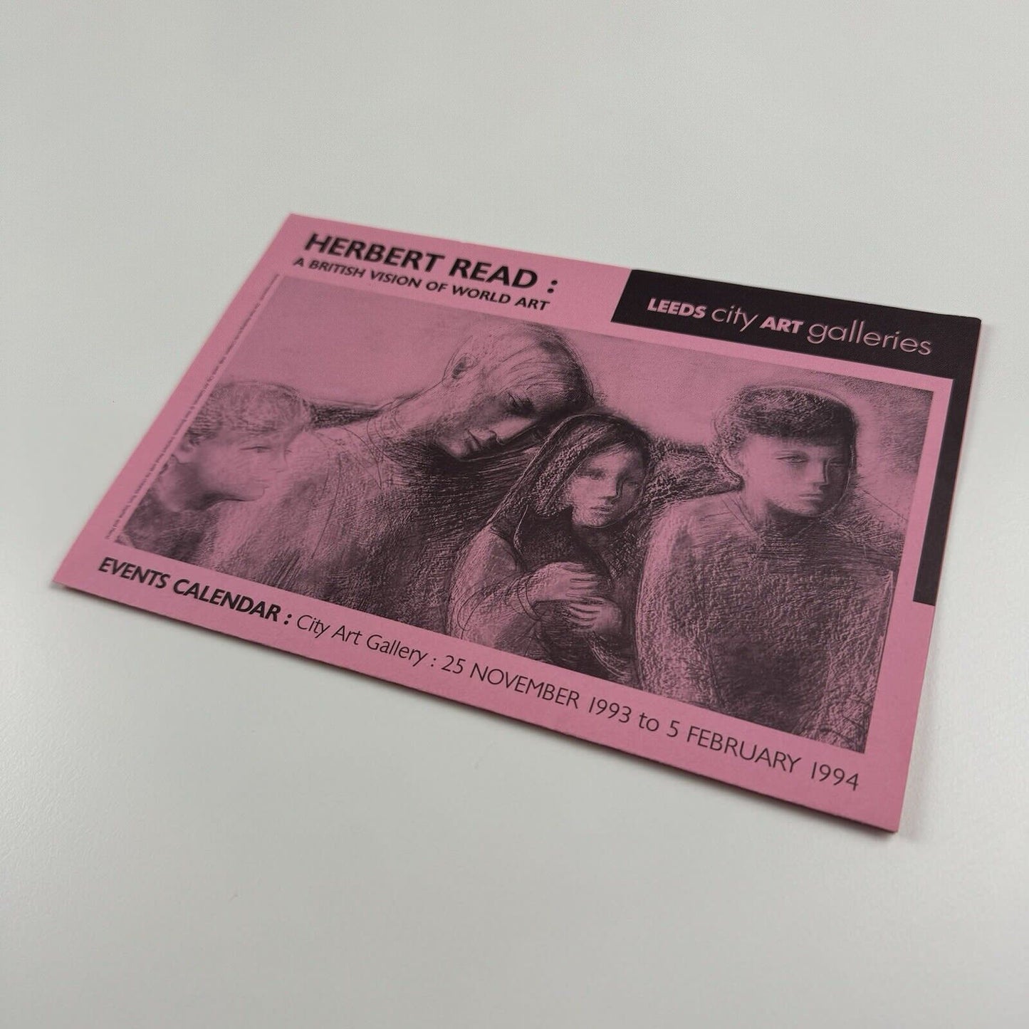 Leaflet/flyer for Herbert Read: A British Vision of World Art | Leeds City Art Gallery, 1994