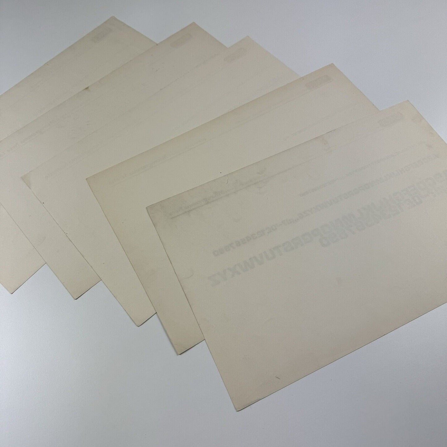 Società Nebiolo Microgramma type specimens x 5 printer Wace and Co Ltd, undated