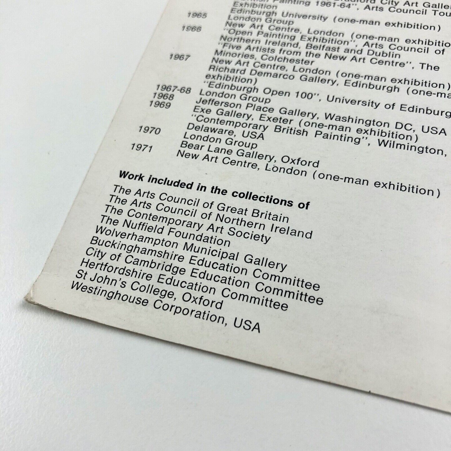 Promotional card for Albert Irvin | New Art Centre, London, 1971