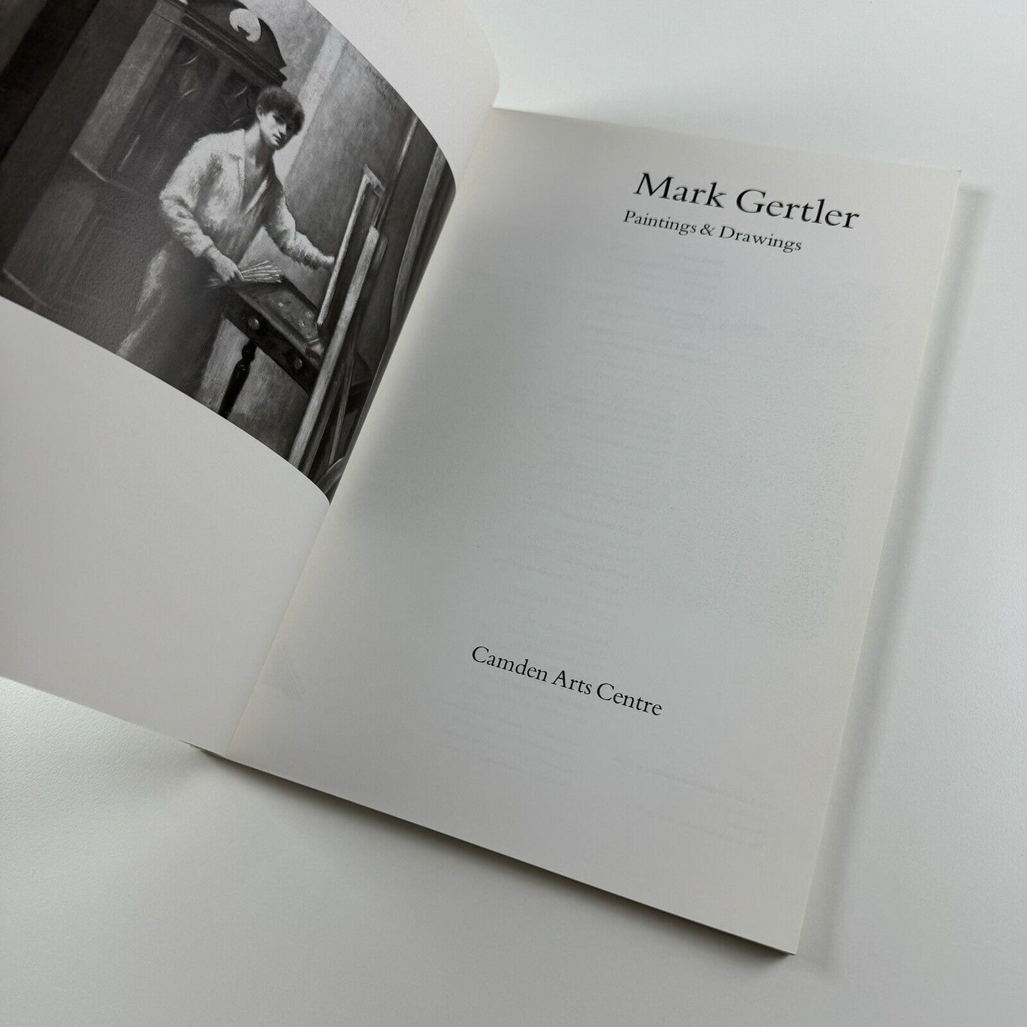 Mark Gertler Paintings & Drawings | Exhibition catalogue | Camden Arts Centre 1992