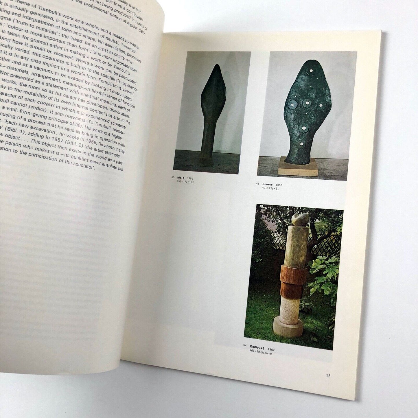 William Turnbull: Sculpture and Painting | Richard Morphet | Tate Gallery catalogue, 1973
