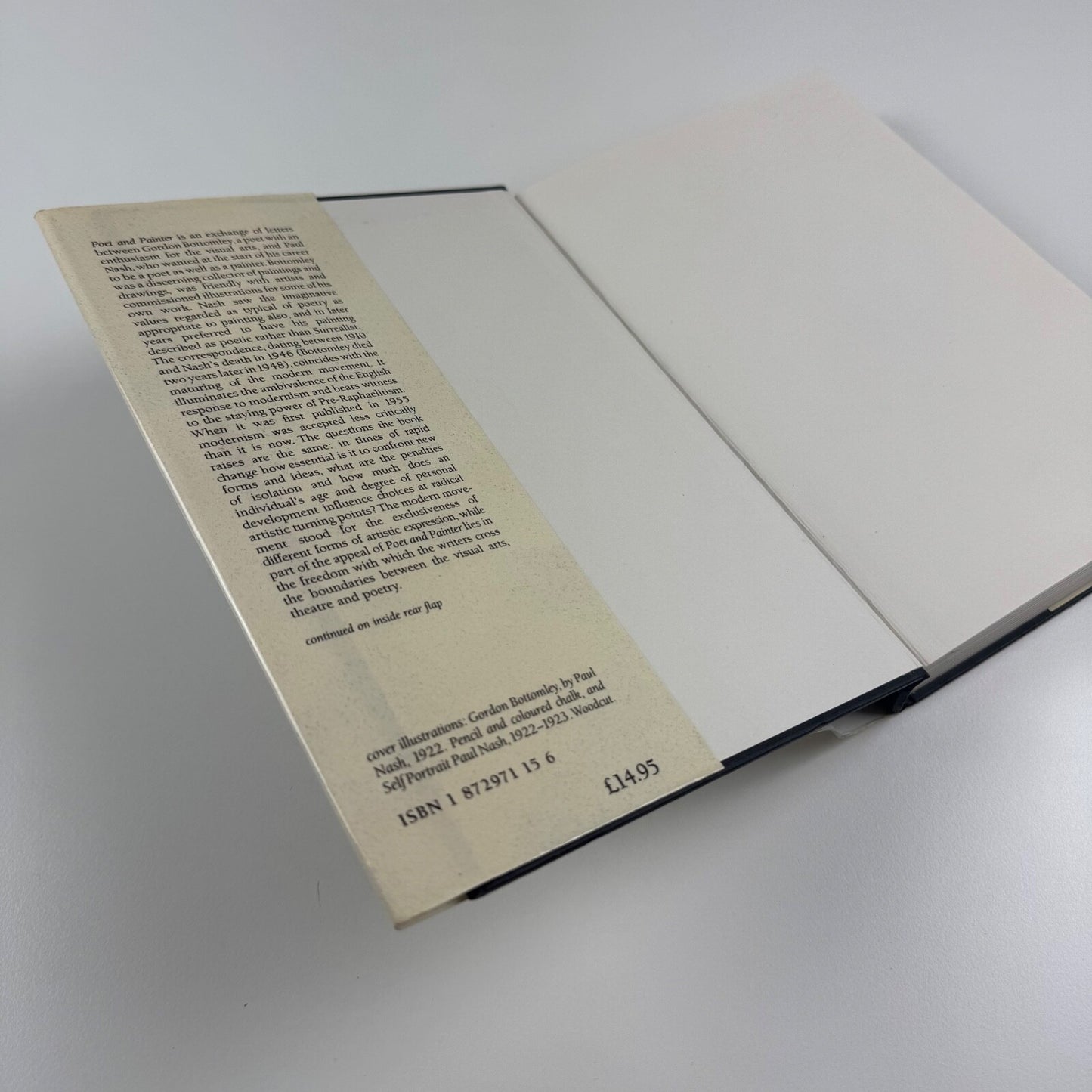 Poet and Painter. Letters between Gordon Bottomley and Paul Nash 1910-1946. Introduction by Andrew Causey | Redcliffe, 1990 reprint