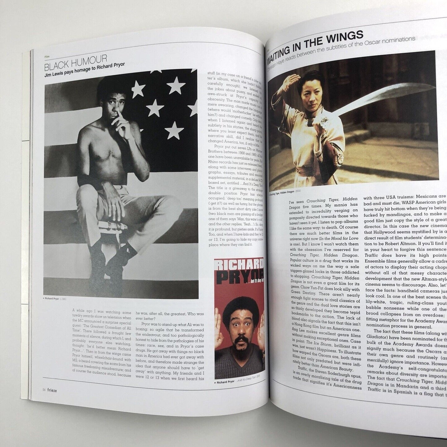 Frieze Contemporary Art and Culture magazine – Issue 58 April 2001