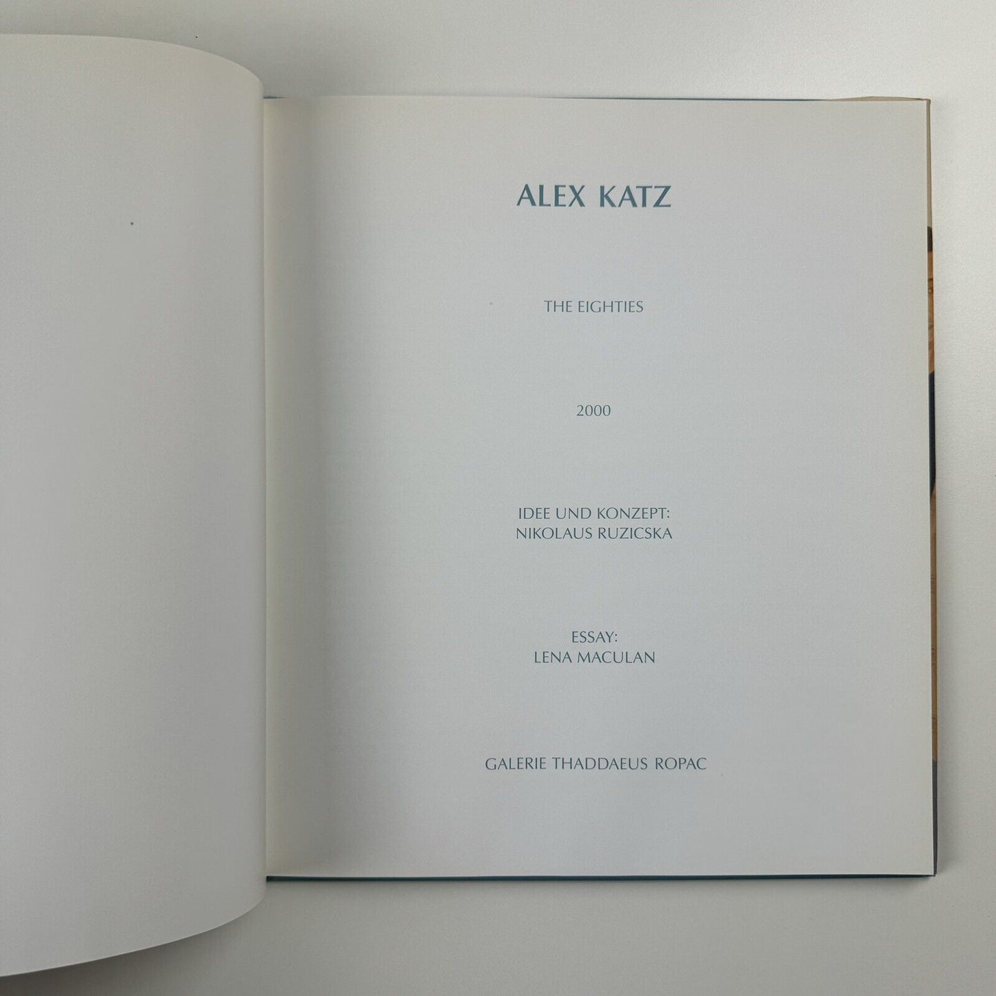 Alex Katz. The Eighties | Galerie Thaddaeus Ropac, 2000