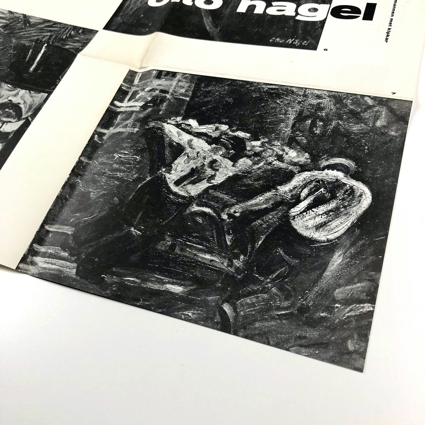 Otto Nagel | Stedelijk Museum fold-out exhibition leaflet/poster, 1962