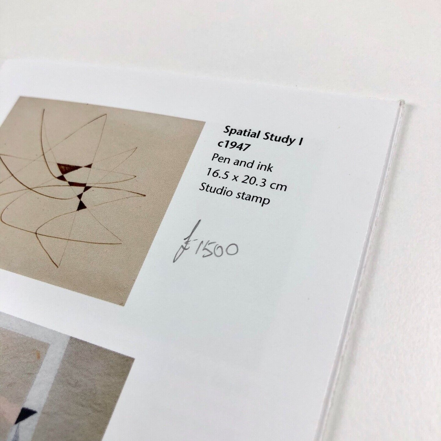 Promotional leaflet for John Wells. Works on Paper 1940s-1970 | Belgrave Gallery 2010