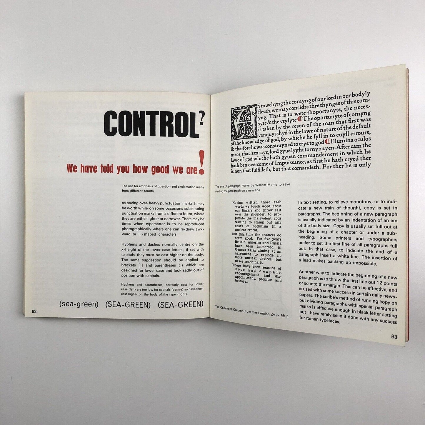 Typography Basic Principles. Influences and trends since the 19th century revised edition by John Lewis | Studio Vista, 1967