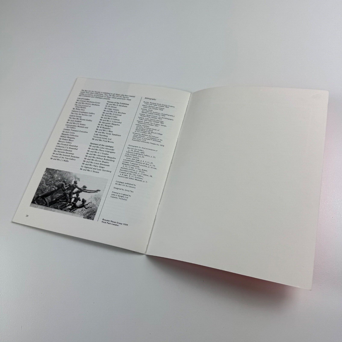 Epstein Centenary 1980. Bronzes, drawings and watercolours | Ben Uri Gallery, 1980