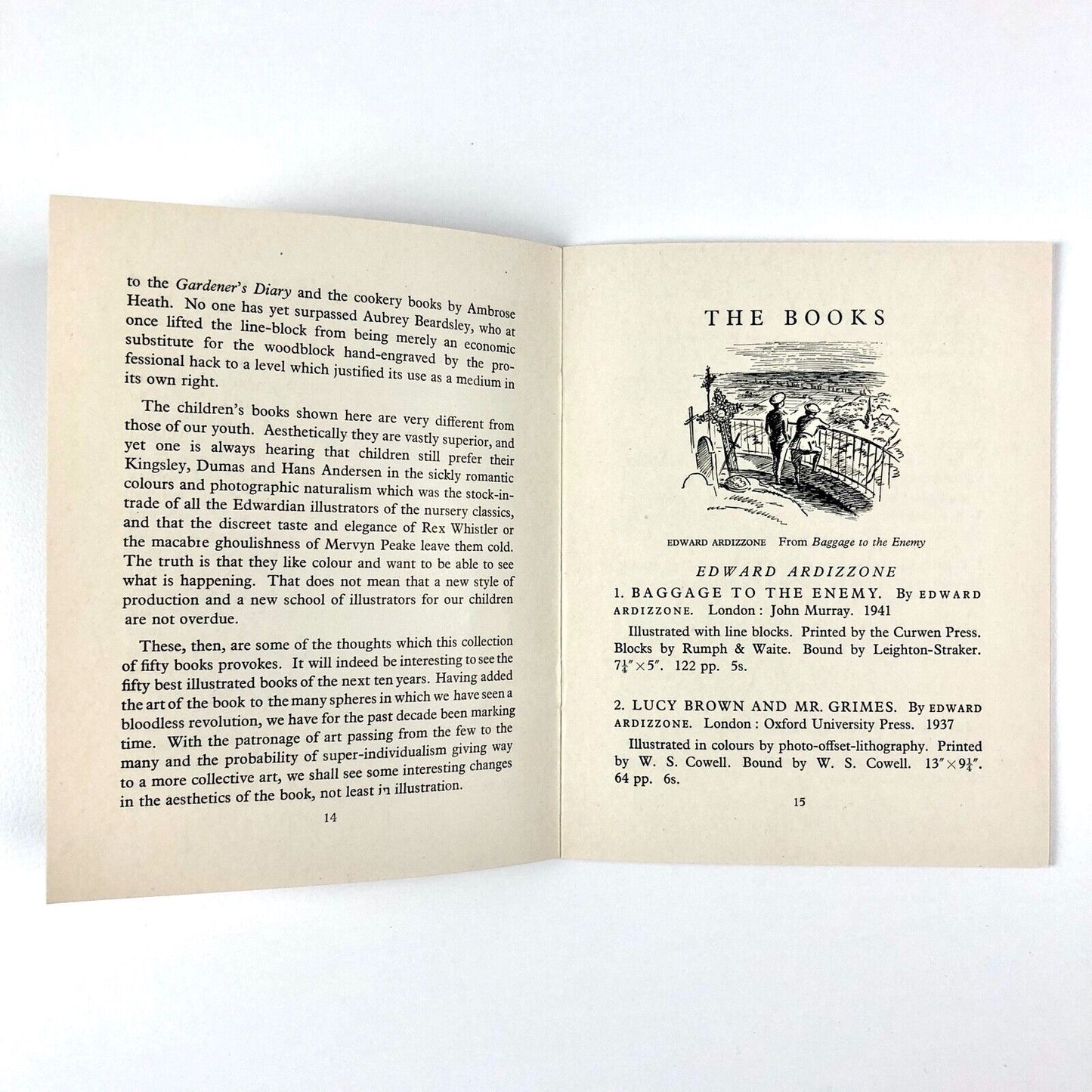 British Book Illustration 1935-1945 | The National Book League, 1946