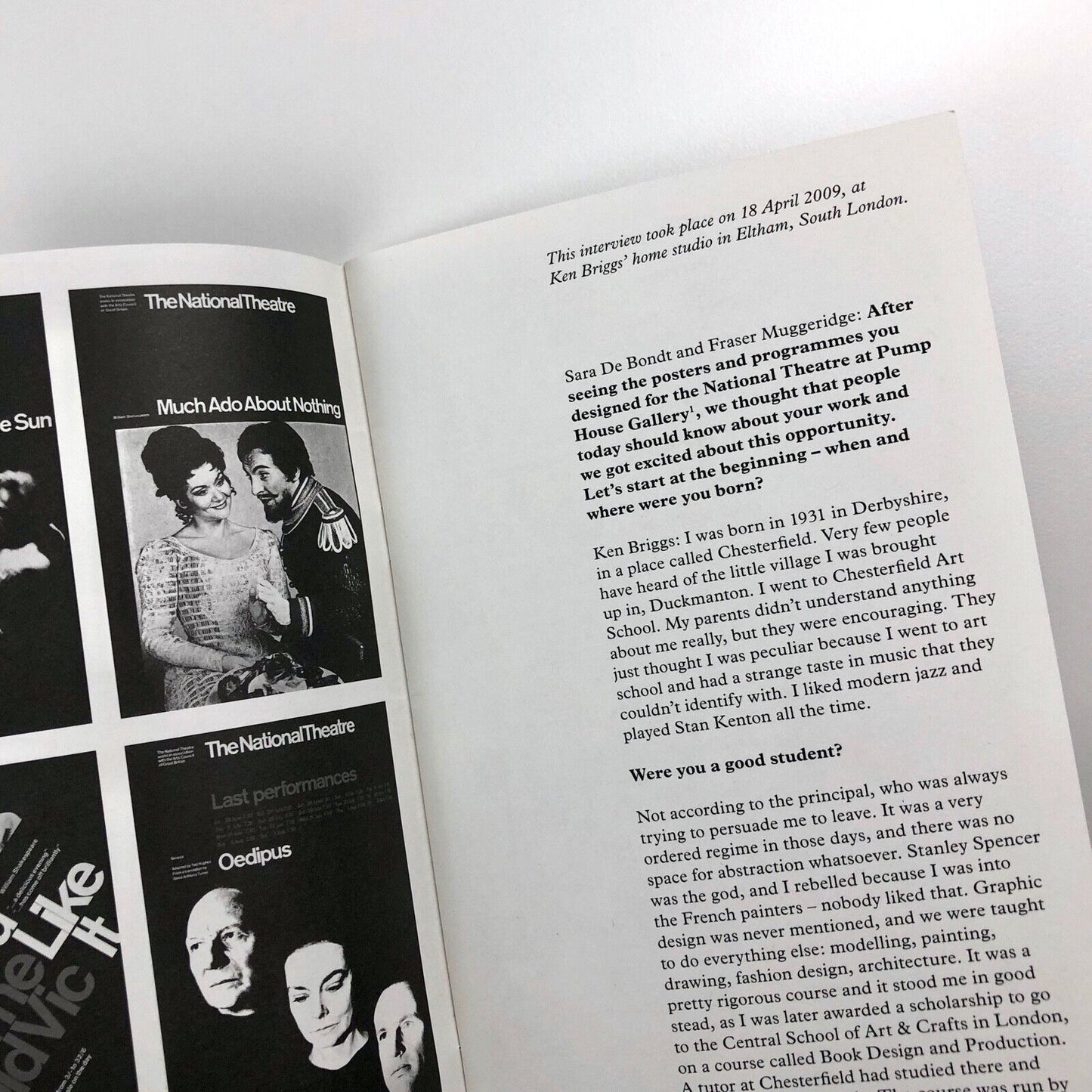 The Master Builder: Talking with Ken Briggs by Sara De Bondt & Fraser Muggeridge | Occasional Papers. Revisiting Graphic Design Series, 2009