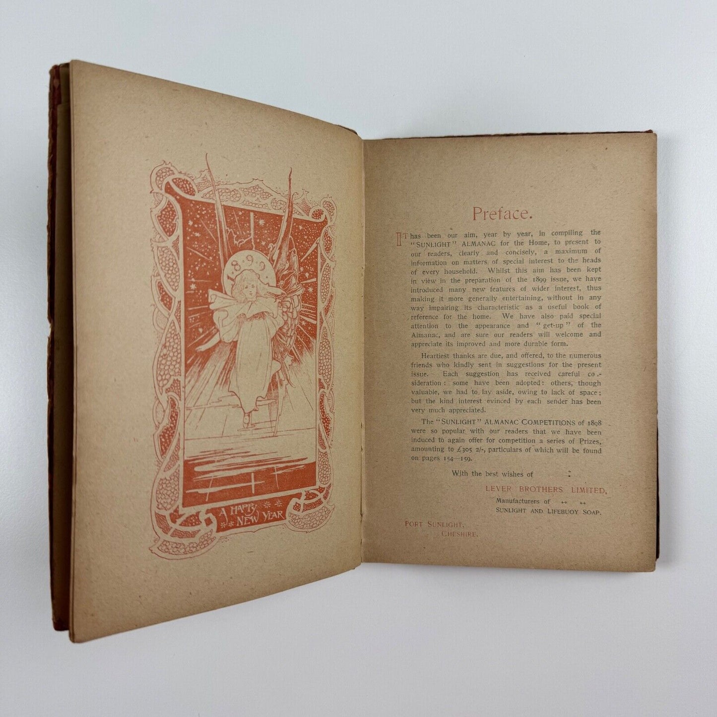Sunlight Almanac For the Home 1899. Lever Brothers, Port Sunlight