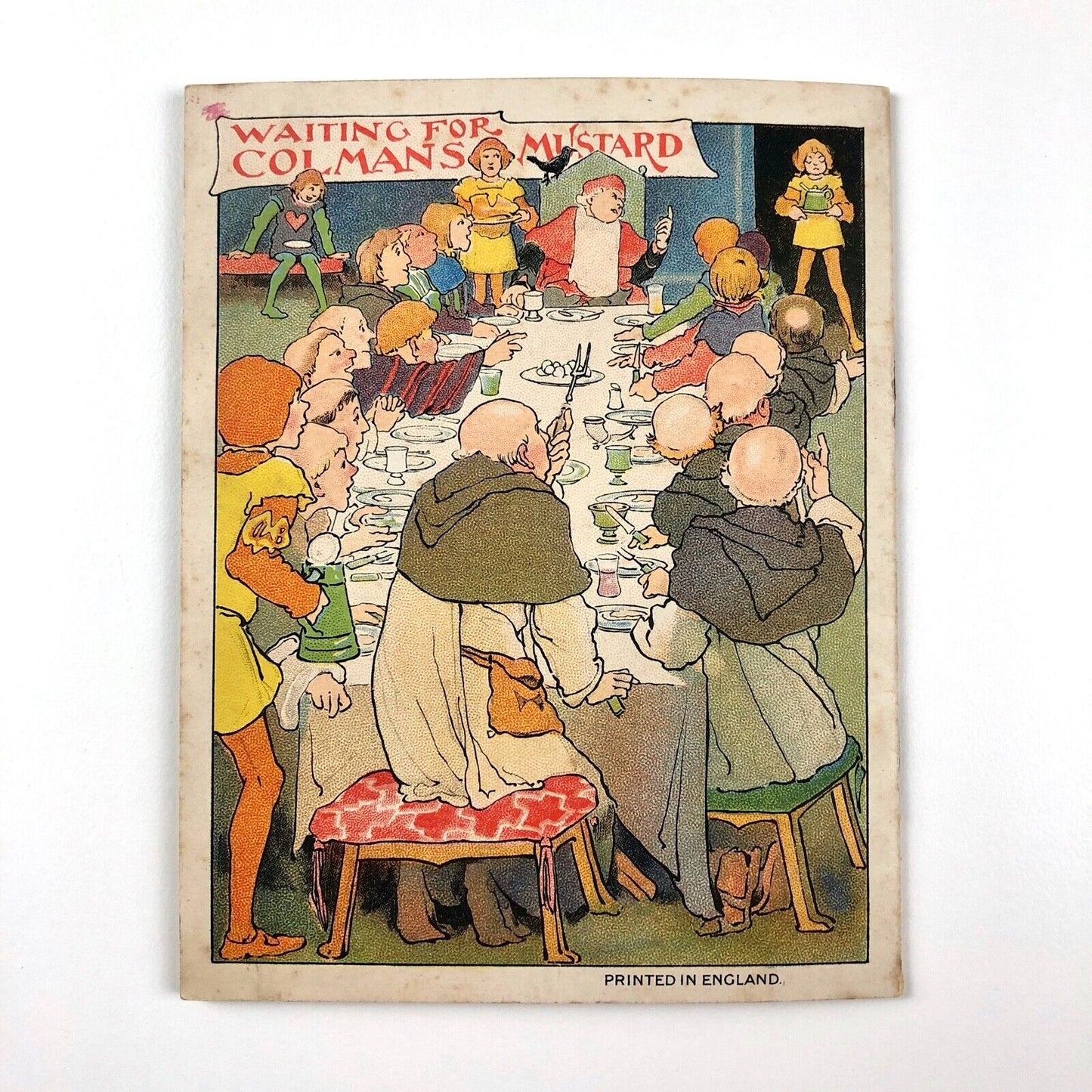 Booklet The Jackdaw of Rheims by Thomas Goldsby, illustrated by Alice B. Woodward | Colman's Mustard promotional advertisement, 1901