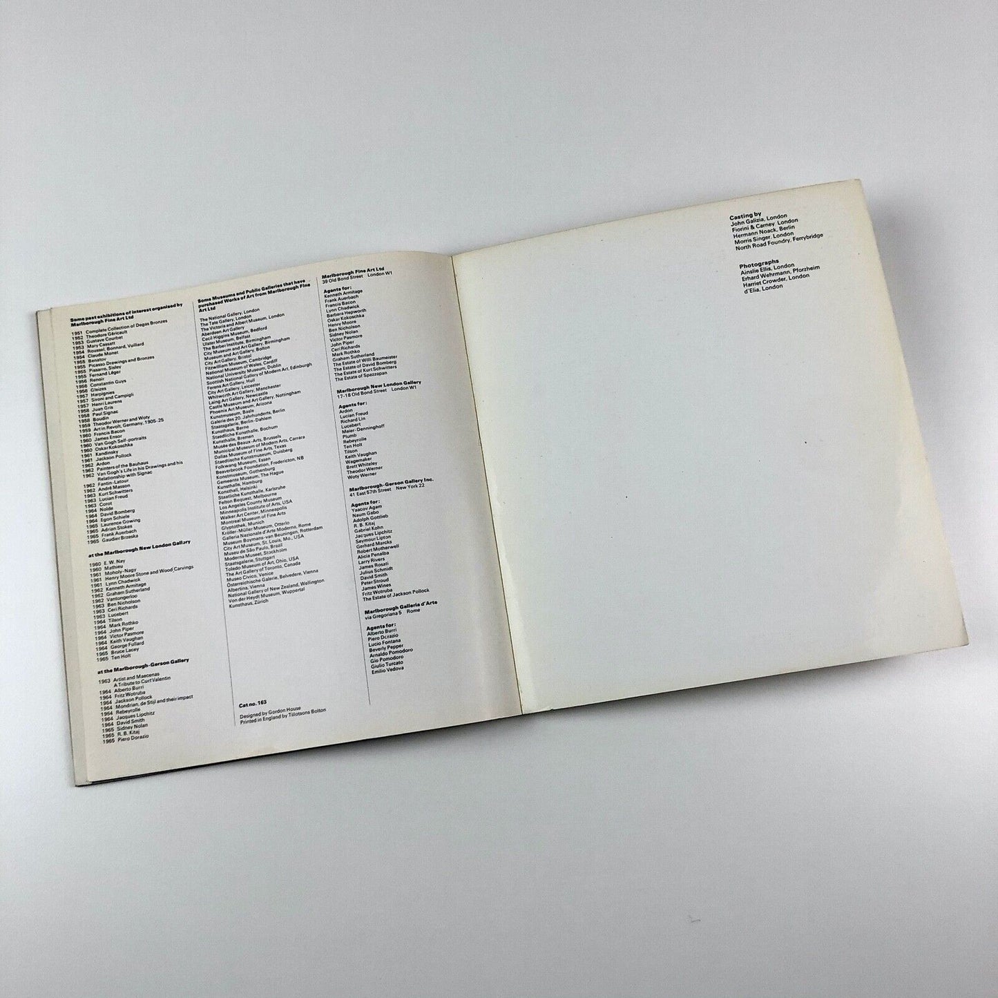 Kenneth Armitage | Marlborough Fine Art, April 1965 | Gordon House design