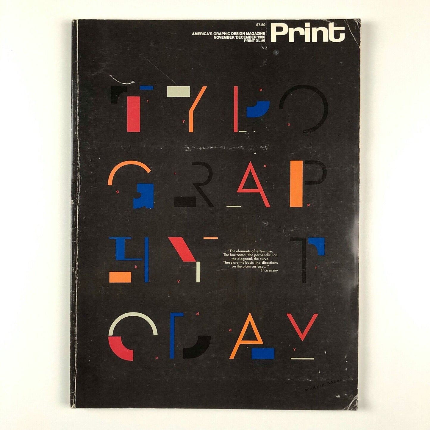 Print: America's Graphic Design Magazine – November-December 1986 XL:VI
