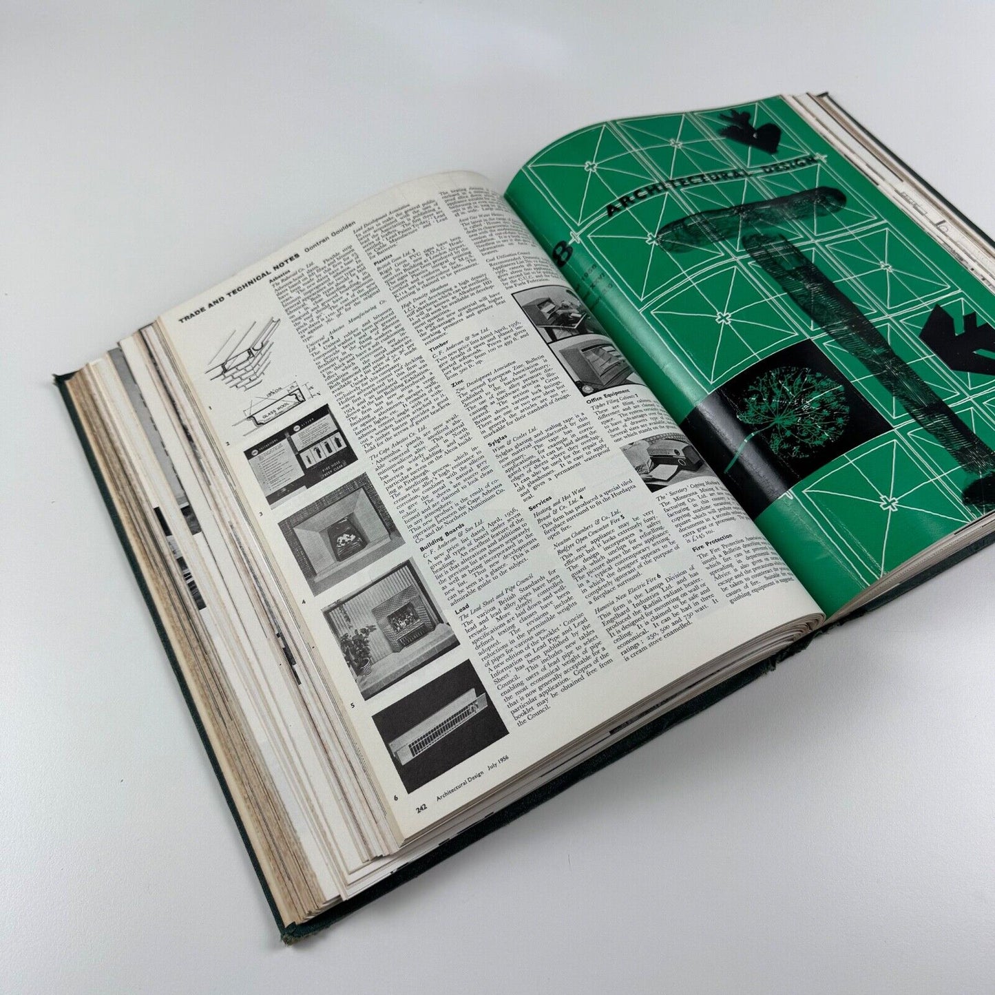 Architectural Design 1956. Bound volume of 12 issues, January to December 1956