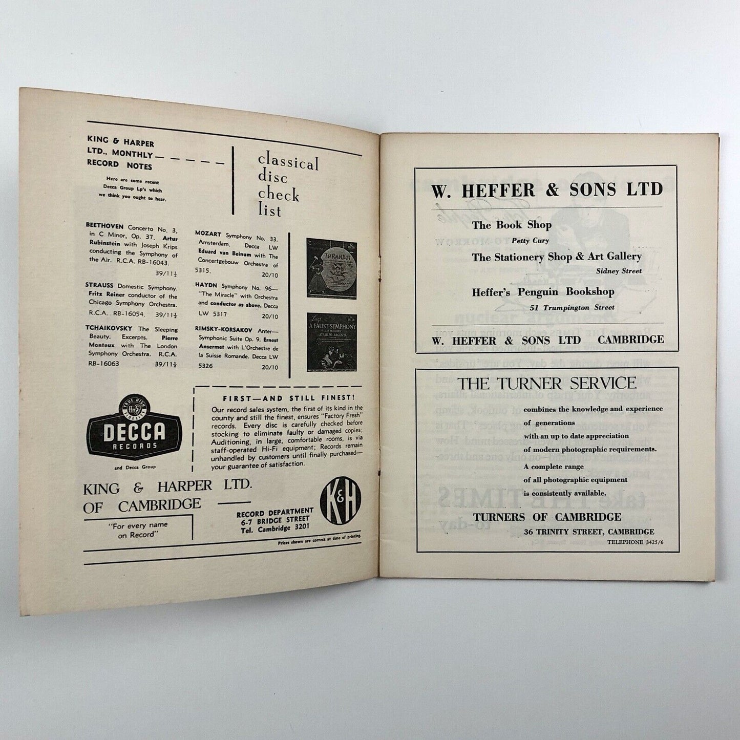 Cambridge Opinion magazine | No. 8, April 1958 nuclear arguments / disarmament | Edited by John Landell-Mills and David Leitch