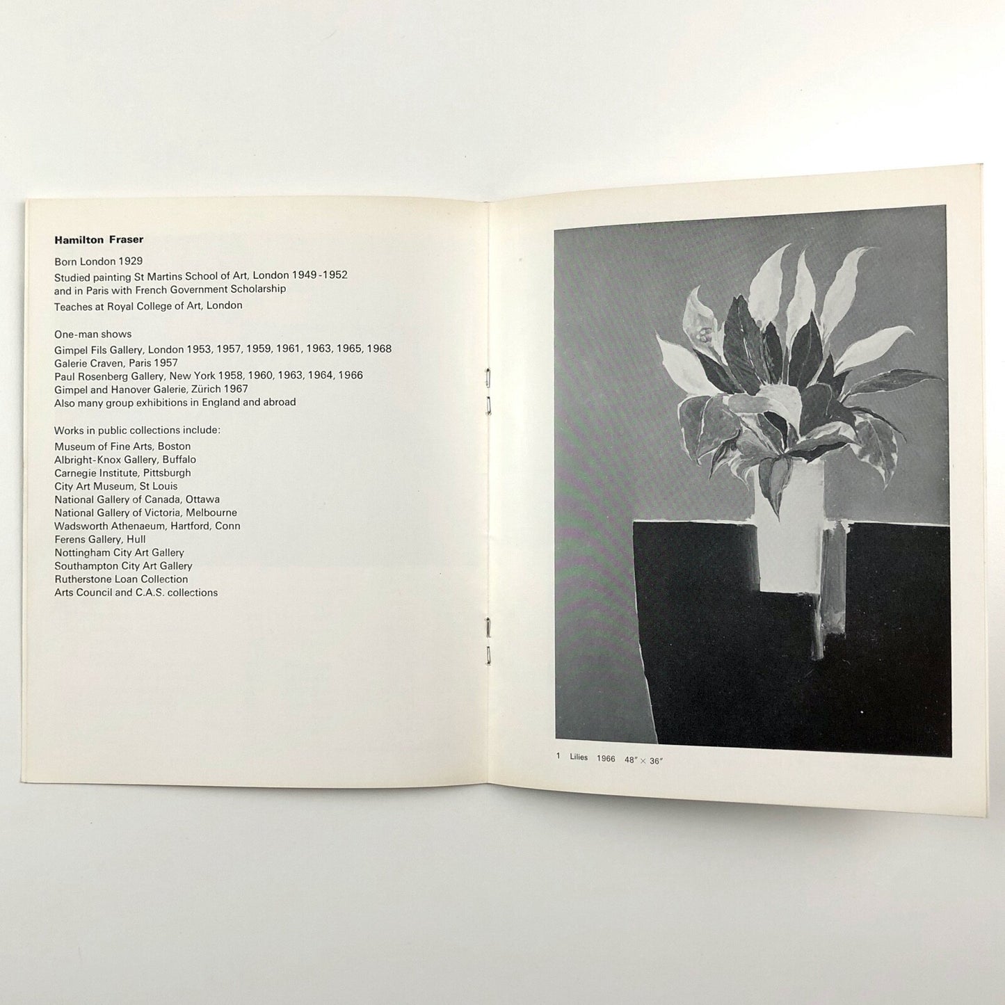 Hamilton Fraser – Recent Paintings | Gimpel Fils exhibition catalogue, 1968