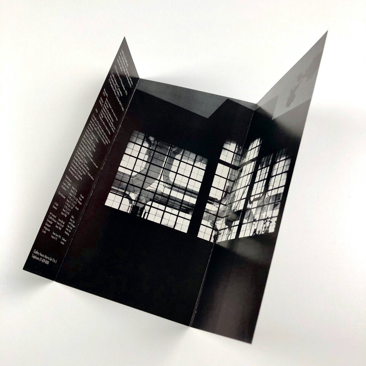 Ludwig Schaffrath | Crafts Advisory Committee | Waterloo Place Gallery folded card leaflet, 1974