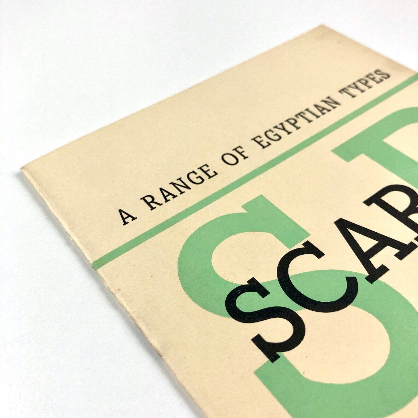 Scarab: a Range of Egyptian Types | Stephenson Blake, Caslon Letter Foundry