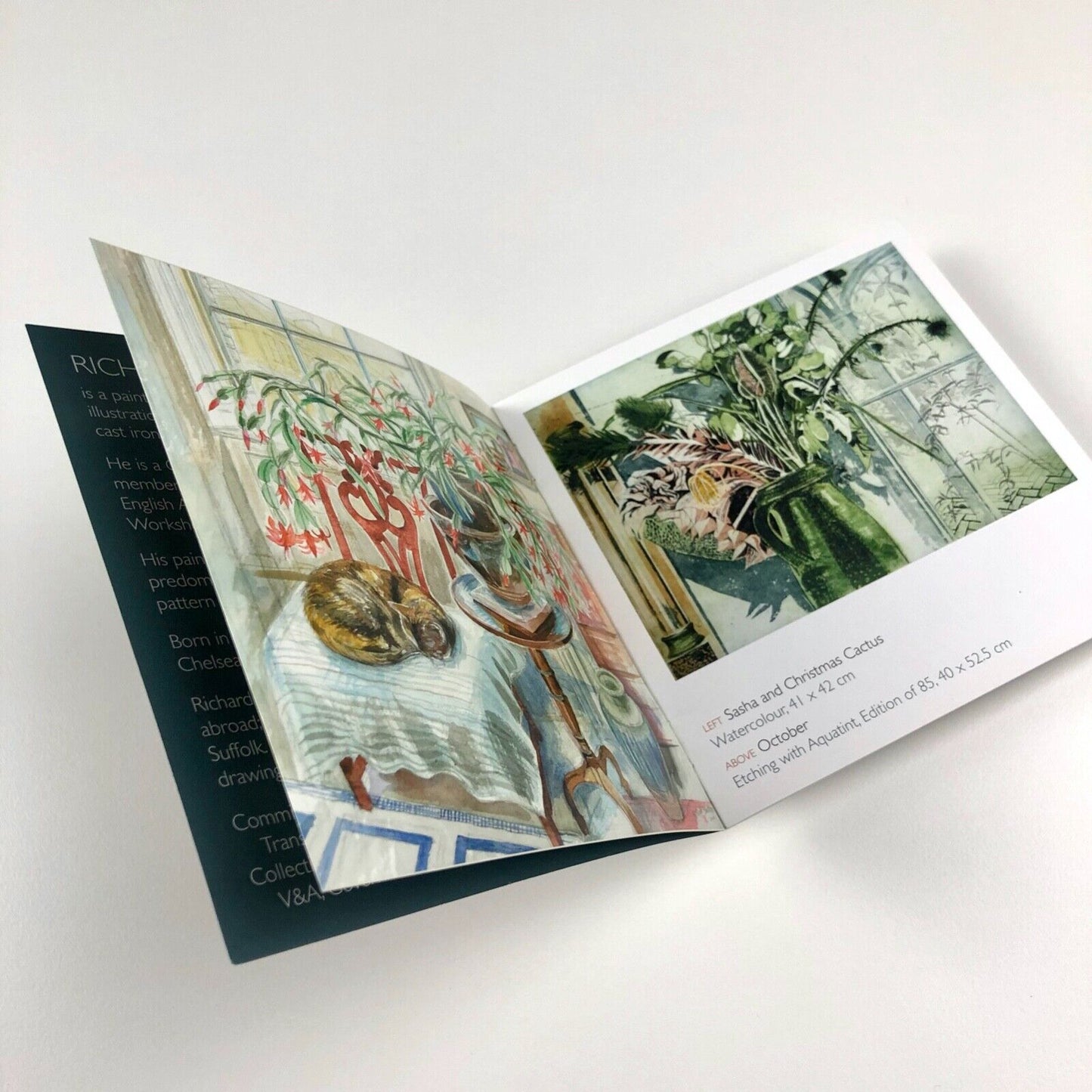 Richard Bawden. Watercolours, Etchings & Linocuts | Bircham Gallery, Holt leaflet