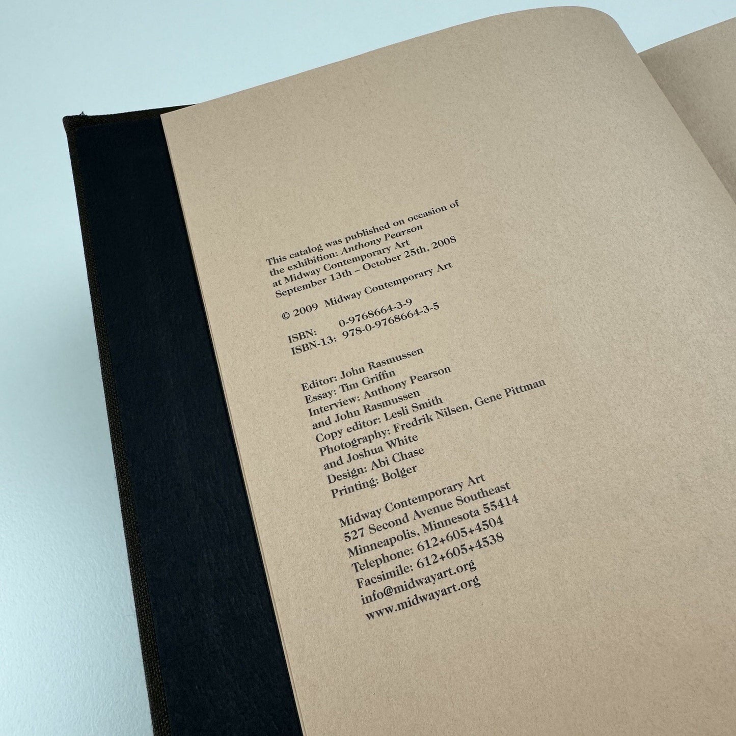 Anthony Pearson. Solarizations | Midway Contemporary Art exhibition catalogue, 2008