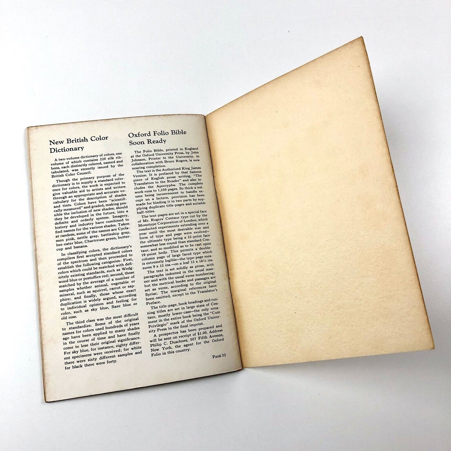 PM issue number 8 | Journal for Production Managers | F. W. Goudy | April 1935