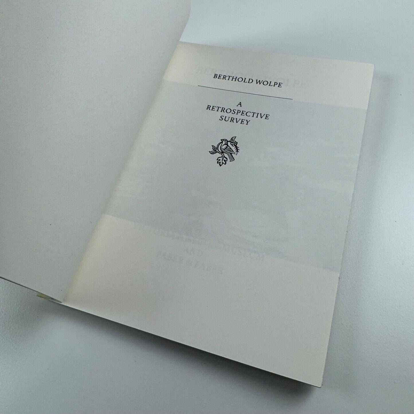 Berthold Wolpe. A retrospective survey | Victoria & Albert Museum and Faber & Faber, 1980
