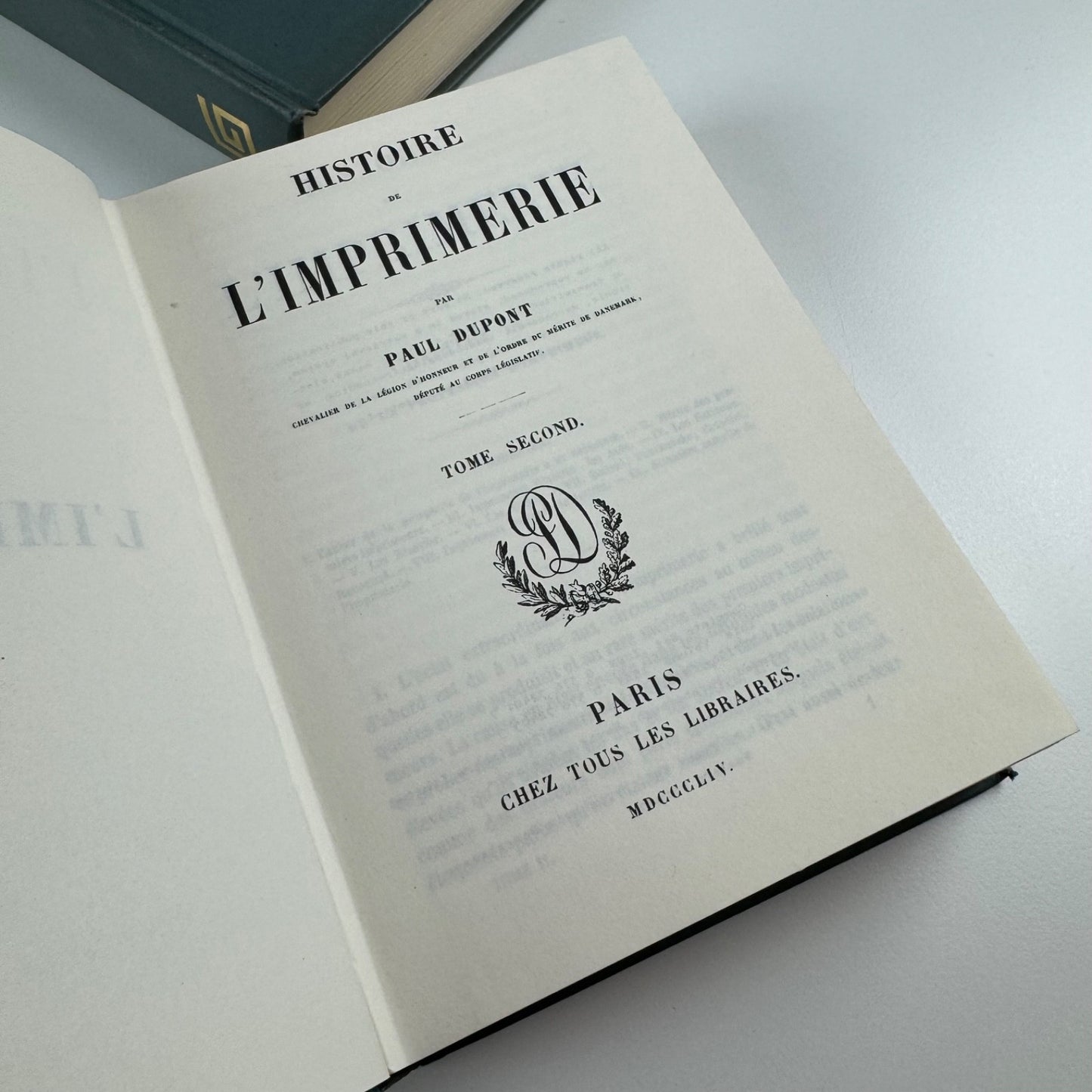 Histoire de l'Imprimerie by Paul Dupont | Gregg International reprint 1971 2 vol