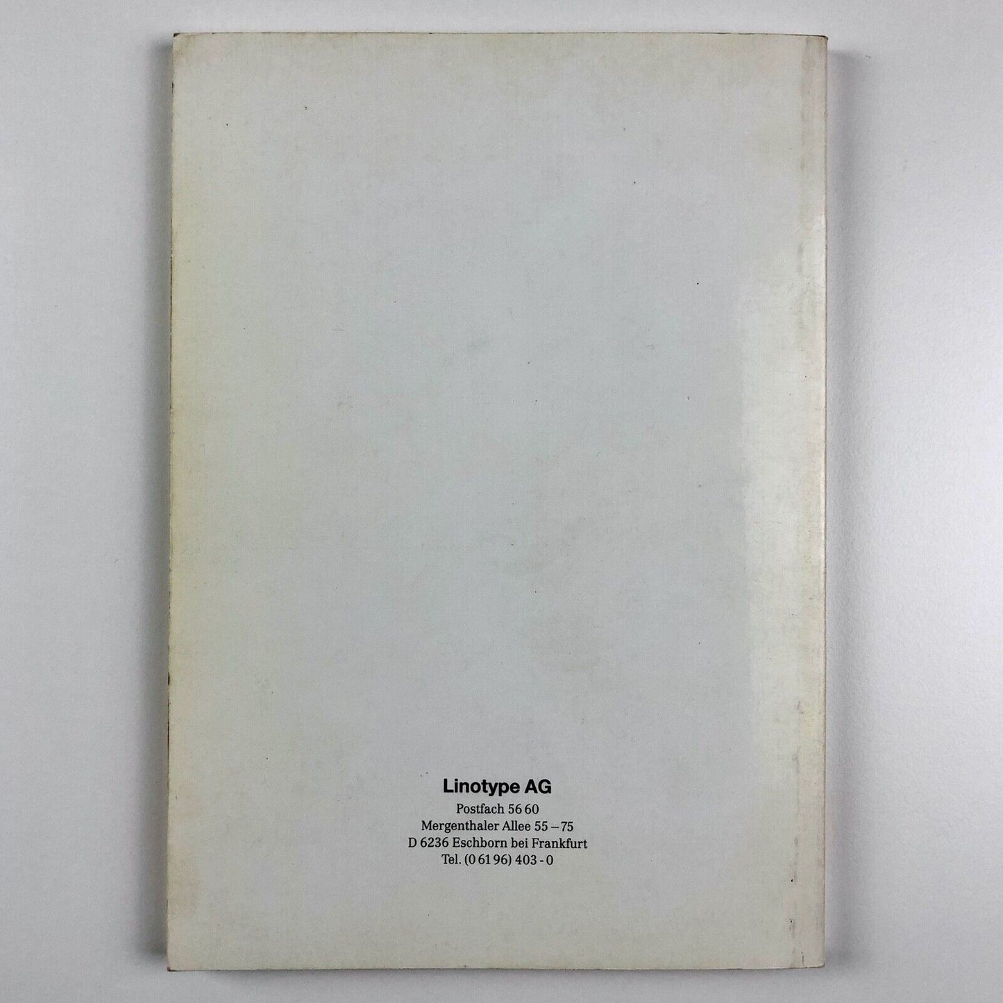 Linotype Library – Typeface Handbook | Adobe PostScript Language, 1988