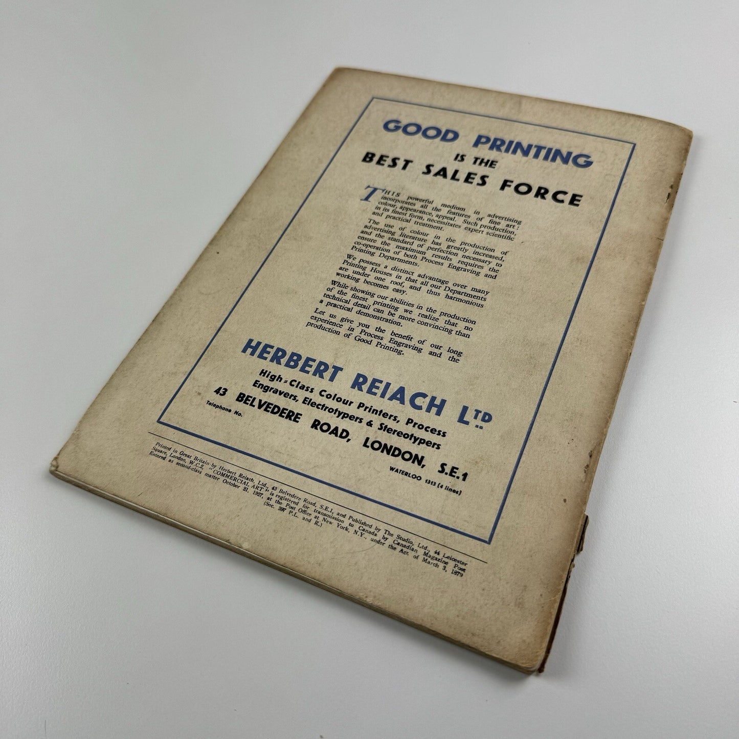 Commercial Art – The Advertisers Magazine April 1931, No 58 | McKnight Kauffer