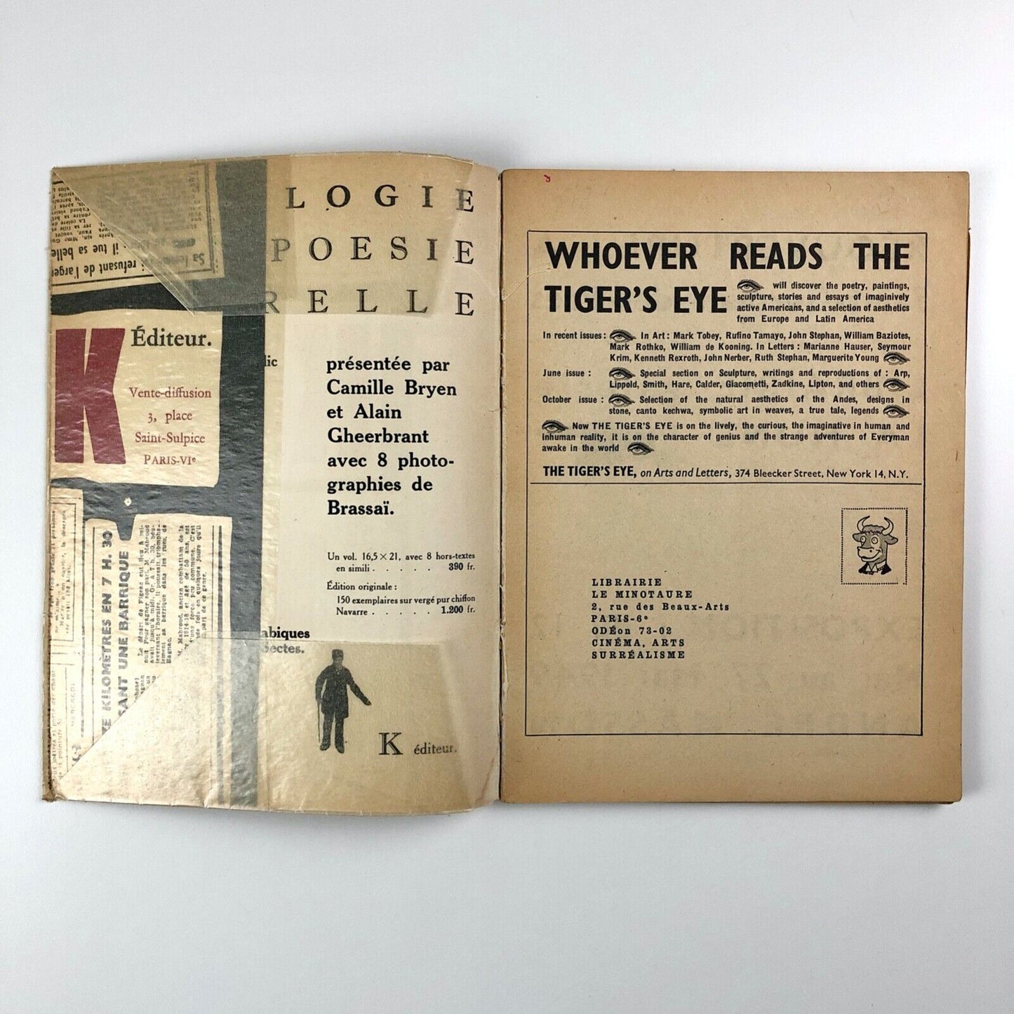 K. Revue de la poésie No. 3. De l'Humour à la Terreur Hommage à Kurt Schwitters, La revue de la poésie, Paris, 1949