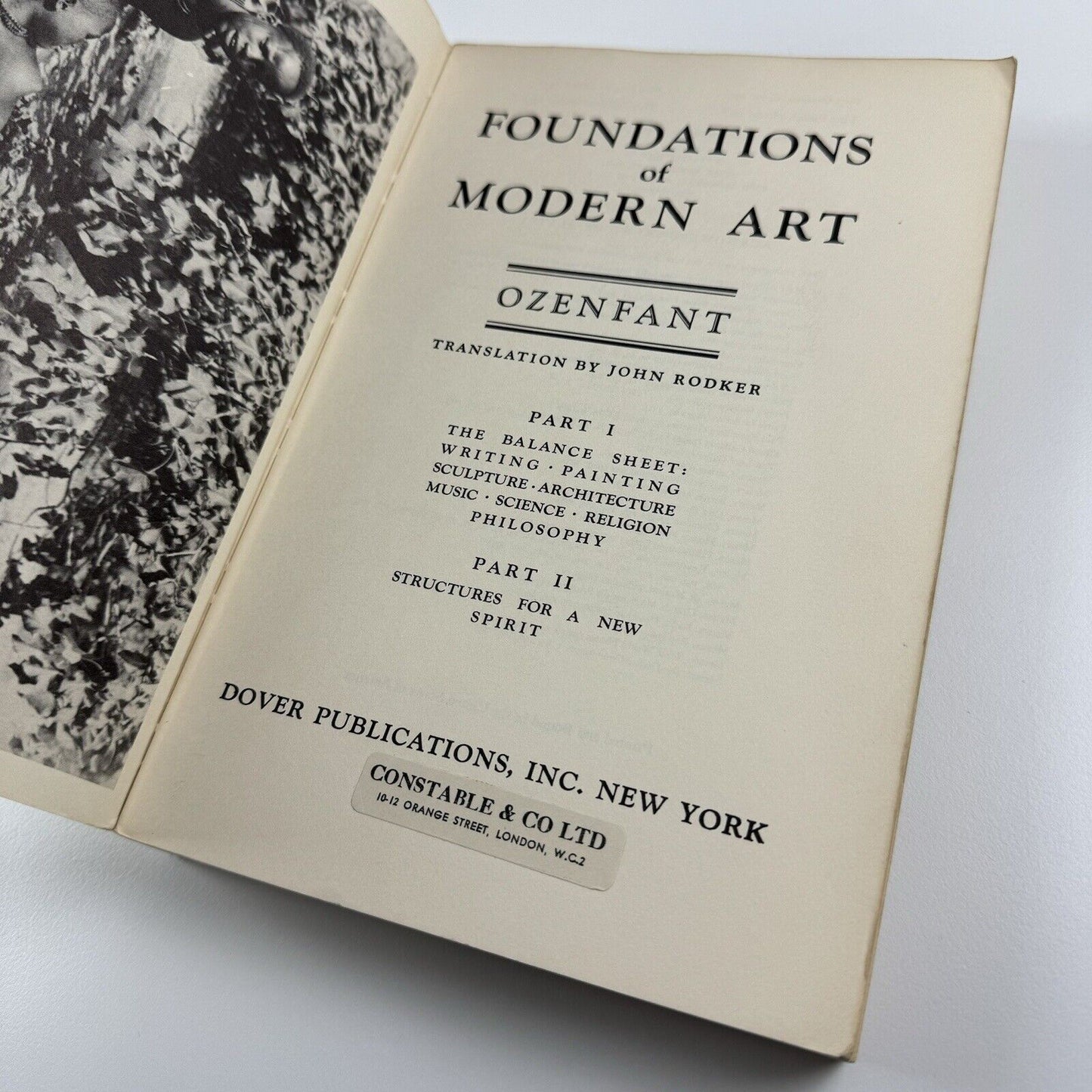 Foundations of Modern Art by Ozenfant | Dover Publications, New York, 1952