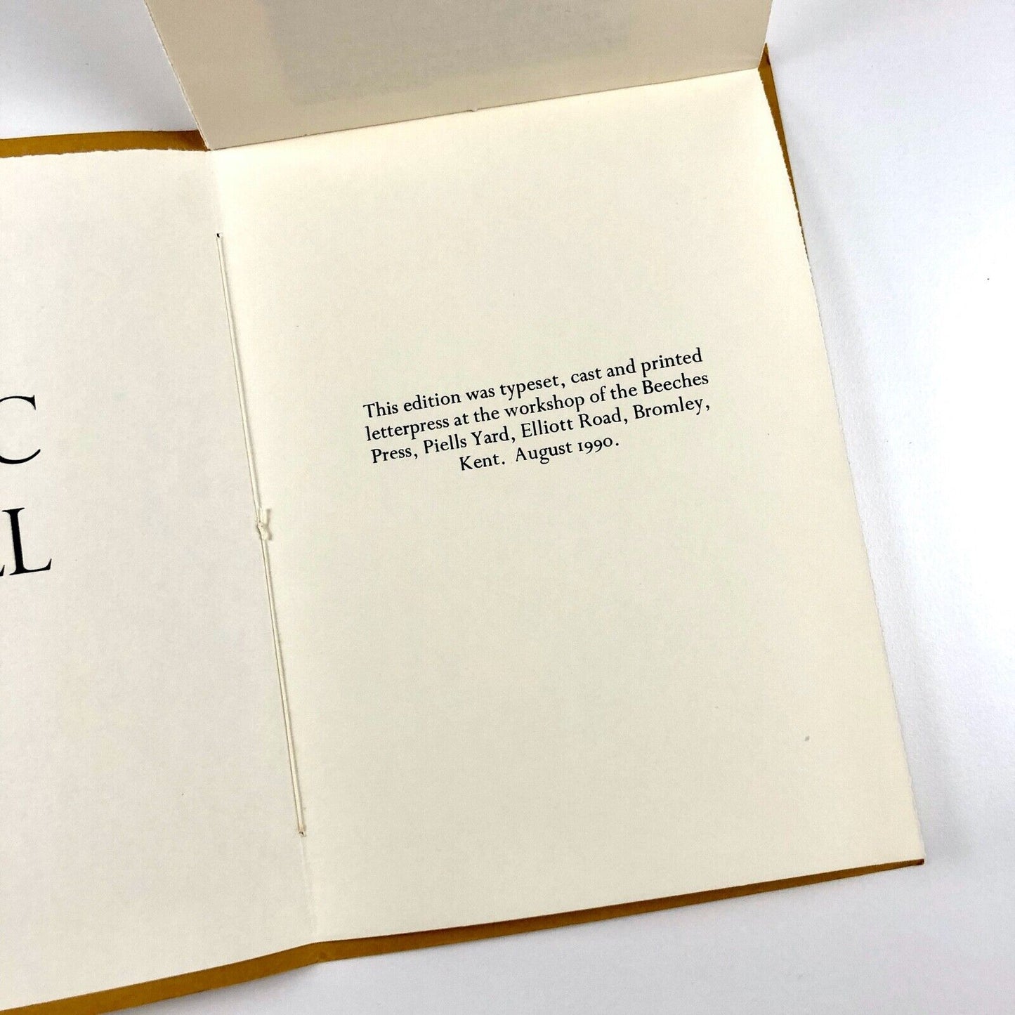 Eric Gill. On the Flying Scotsman | Beeches Press, London, 1990