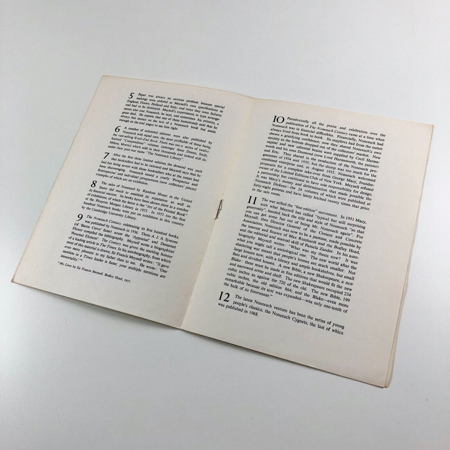 About the Nonesuch Press | Gainsborough House museum | April 1974