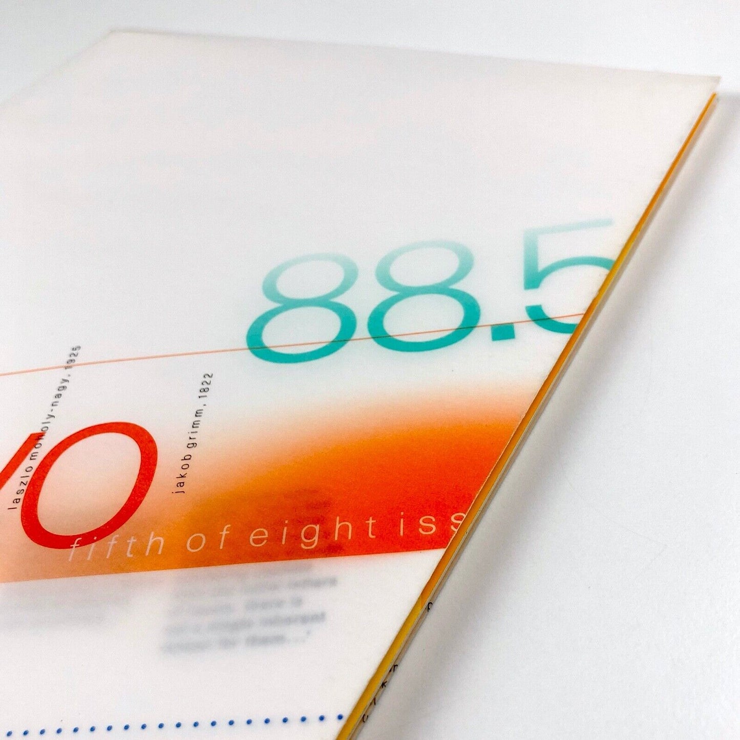 Octavo 88.5 magazine | International Journal of Typography, 1988