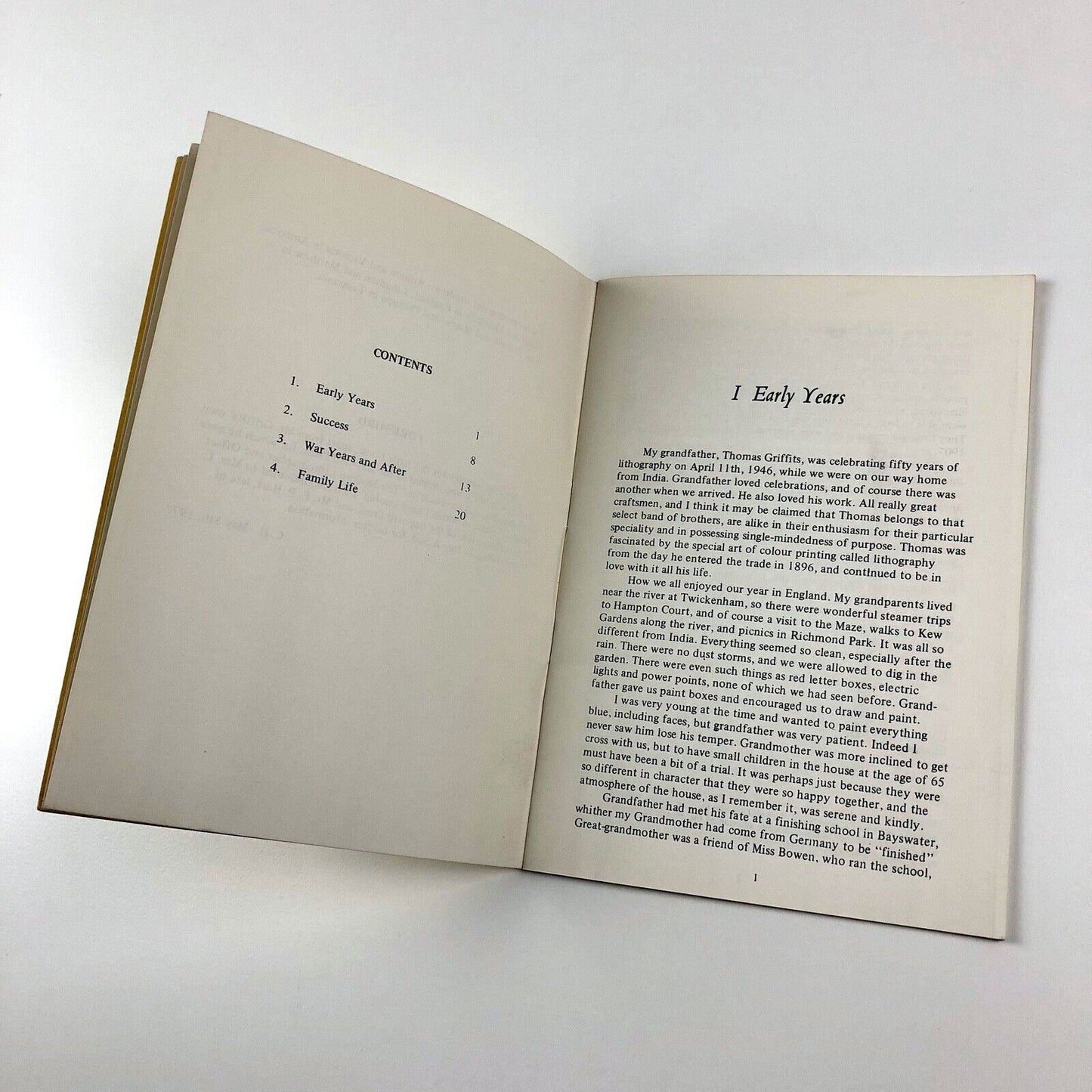 The Pleasures of Colour Printing: Biography of Thomas Griffits | Caroline Hawkes, 1977