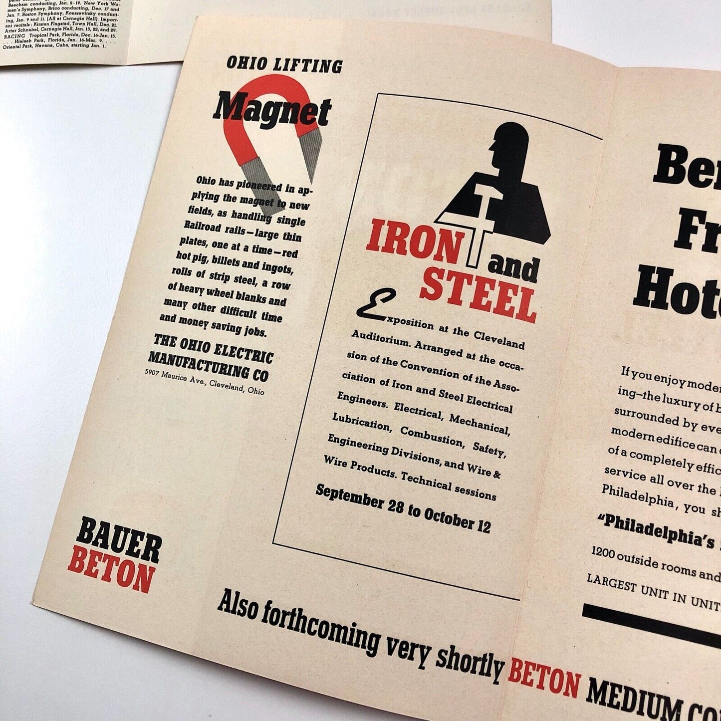 Beton Medium Condensed & Bold Condensed type specimen leaflets | Soldans Ltd, 1930s?